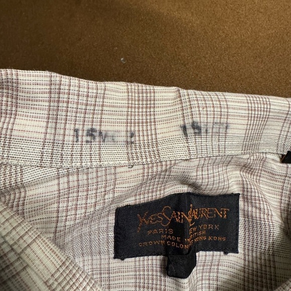 Yves Saint Laurent Made in British Men’s Shirt Size 16.5 L RN# 48743 - Picture 13 of 13